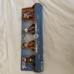 Flextreme Justice League 4 Bendable Figures: Batman, Robin, Joker, and Superman